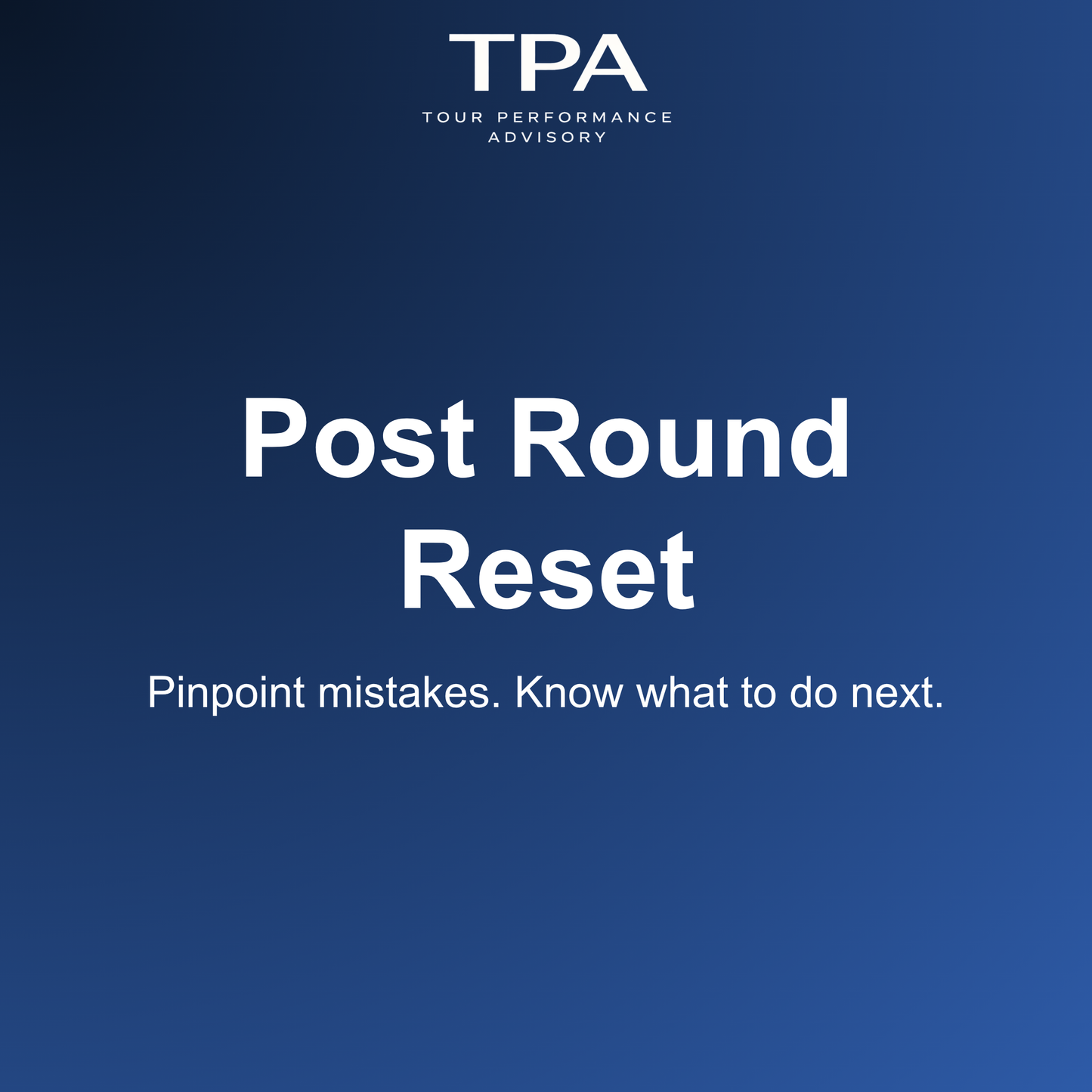 Post Round Reset